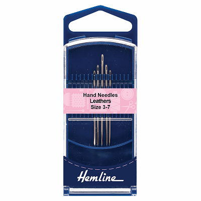 H217G.37 Hand Sewing Needles: Premium: Leather: Gold Eye: Size 3-7 